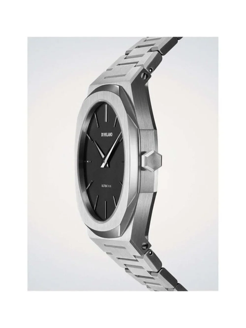 NWT D1 Milano Core Quartz Black Dial Men's Watch